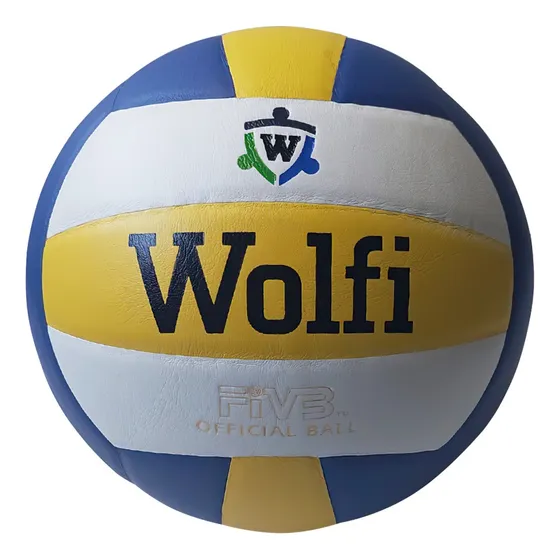 Pelota Voley Tricolor 18 Gajos Soft Touch - Wolfi
