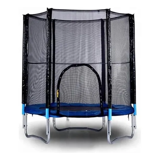 Trampolín Hasta 6 Personas Color Negro Azul 180cmx200cm