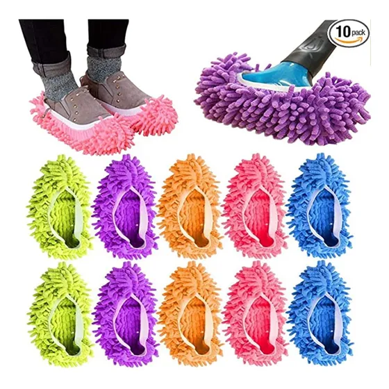 Zapatillas De Mopa Para Limpieza De Polvo De Piso, 10 Uds.