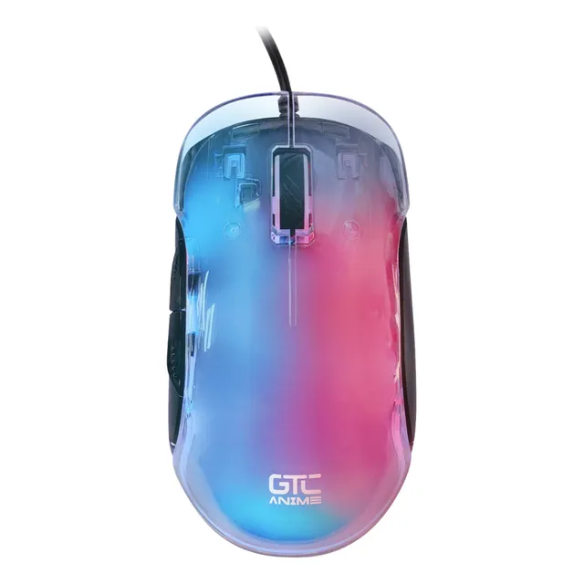 Mouse Gamer Anime Gtc Rgb Usb 12800dpi Ani-m01 Color Negro