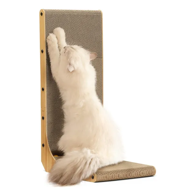 Fukumaru Cat Scratcher, 26.8 Pulgadas L Shape Cat Scratch Pa