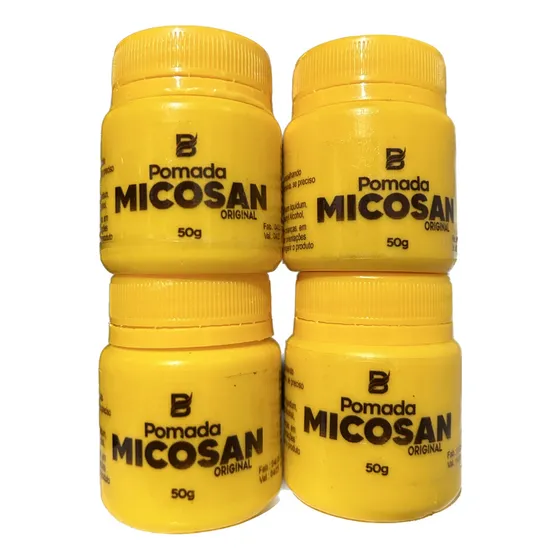Pomada Creme Micosan 4 Potes Baruc 50g Cada Clareador
