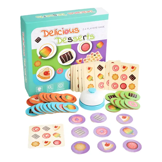 Rompecabezas Juego Clasificación Y Memoria De Postres -298