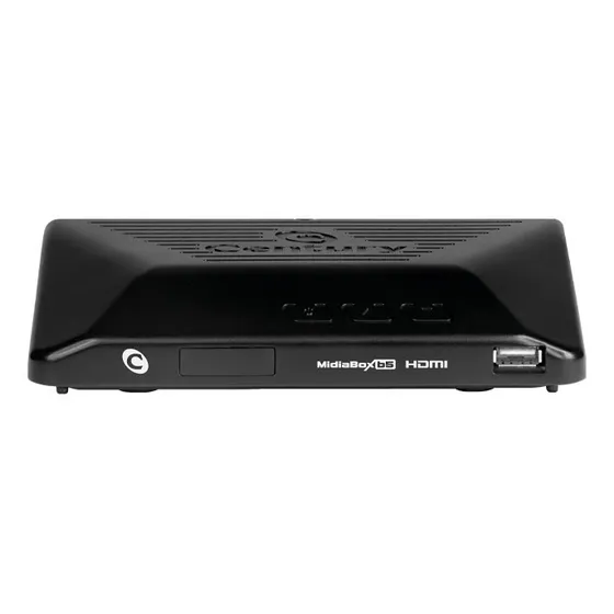 Receptor Digital Midiabox Compatível 5g Banda Ku E C Cor Preto