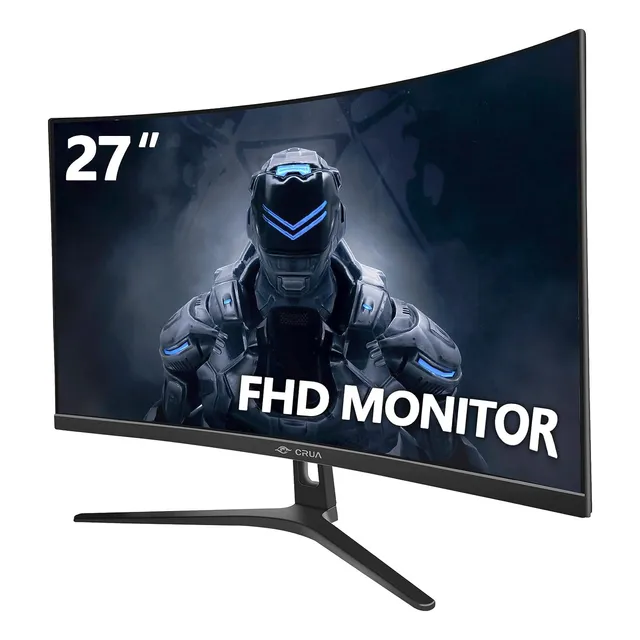 Monitor Gamer Curvo Crua 27  Fhd 144hz/180hz Negro