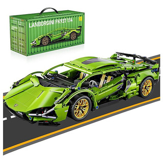 Kit De Bloques De Construcción Coche Carreras Verde 1300+pcs Kit De Bloques De Construcción Coche Carreras Verde 1300+pcs