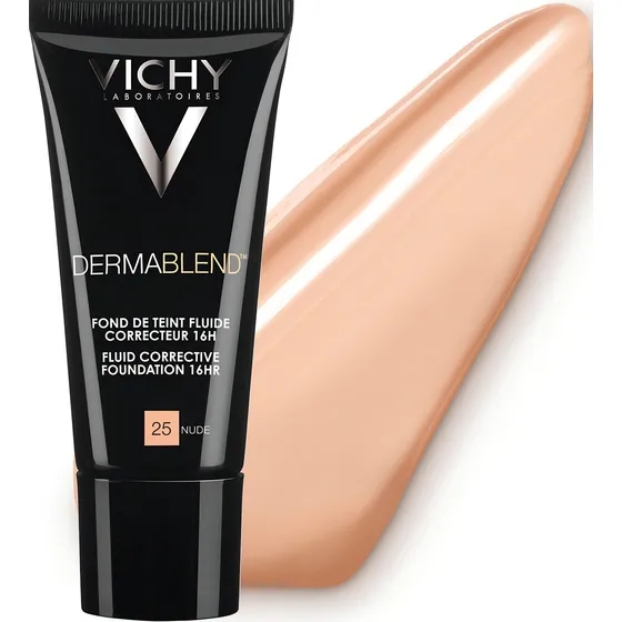 Base de maquiagem fluida Vichy Dermablend 30 ml - Tom 25 Nude