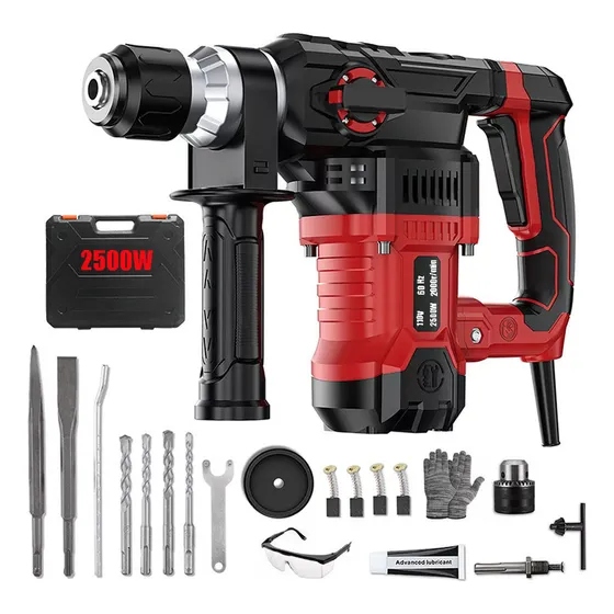 2500w Rotary Martillo Cincel Taladro Set Sds