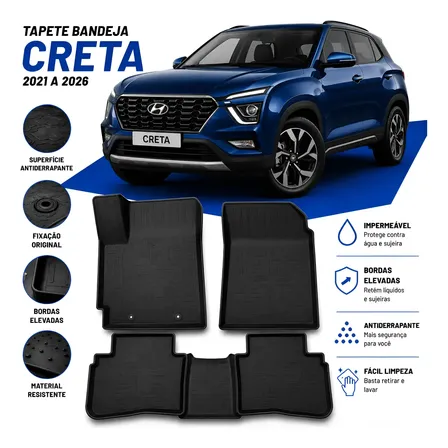 Tapete Bandeja Borracha 3d Creta 2022 2023 2024 2025 Corolla Sedan 2021 A 2026