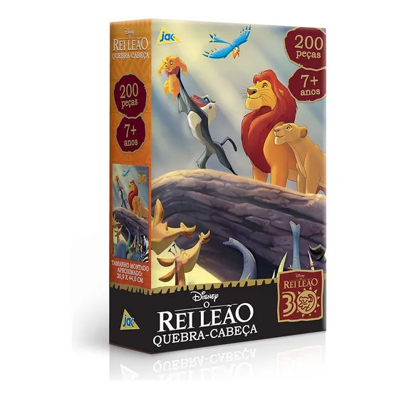 Quebra-cabeça Rei Leão Jak 200 Peças Toyster