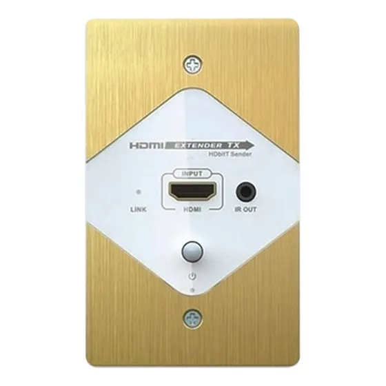 Extensor De Video Placa Pared Saxxon Lkv383w 1080p 120m Cat7