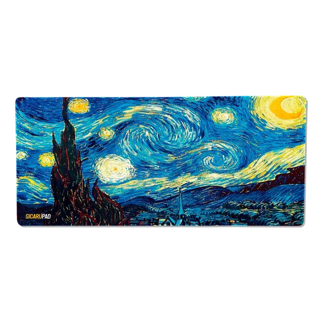 Mousepad Xl Noche Estrellada Van Gogh Sicarúpad 90x40cm