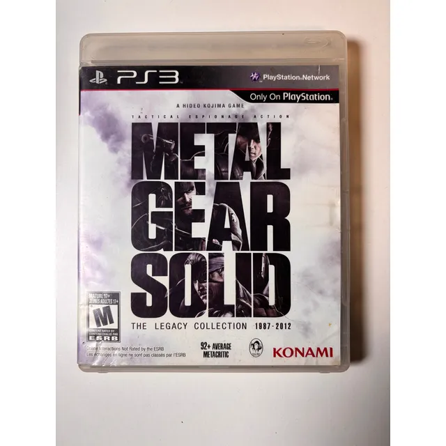 Juego Ps3 Metal Gear Solid The Legacy Collection 1987-2012