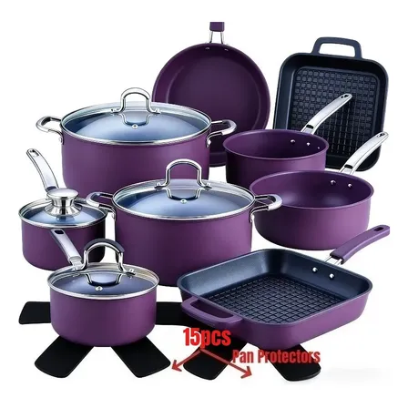 D Jogo 15 Panelas E Frigideiras Antiaderentes 15 Piece Set