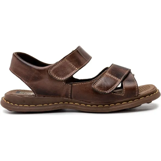 Sandália Masculina Papete Ortopédica P/ Idosos Com Velcro
