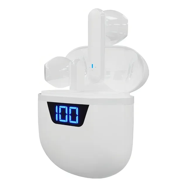 Auriculares Klip Xtreme Touchbuds Bluetooth V5.0 Tws Nnet Color Blanco Color de la luz Azul