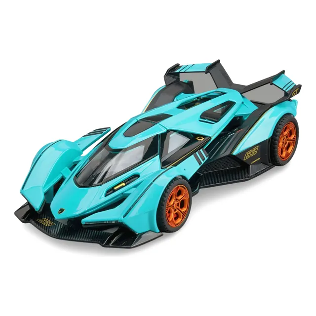Carro Miniatura Lamborghini V12 Gt Som Luz Fricção Coleção