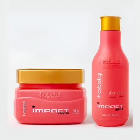 Kit Hobety Impact Hidratação Morango Shampoo + Máscara