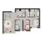 3 dormitorios  |  2 baños