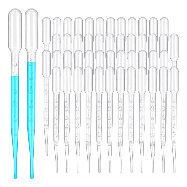 20 Pipeta Pasteur Gotero Plastico Graduada Cuentagotas 3ml