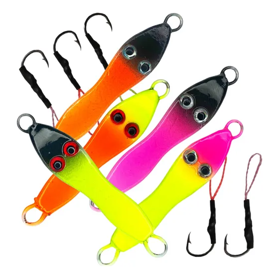 Kit Iscas Jumping Jig Sapinho [5 Unid] 14g + Suporte Hook