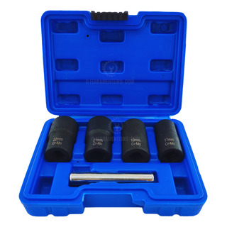 Kit Jogo Extrator Saca Parafuso Porca Espanada 17a22mm Crmo Kit Jogo Extrator Saca Parafuso Porca Espanada 17a22mm Crmo