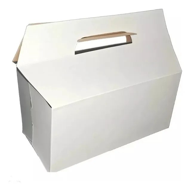 Cajas Blancas Para Pollo Asado/papas Fritas - Pack 50 Uni