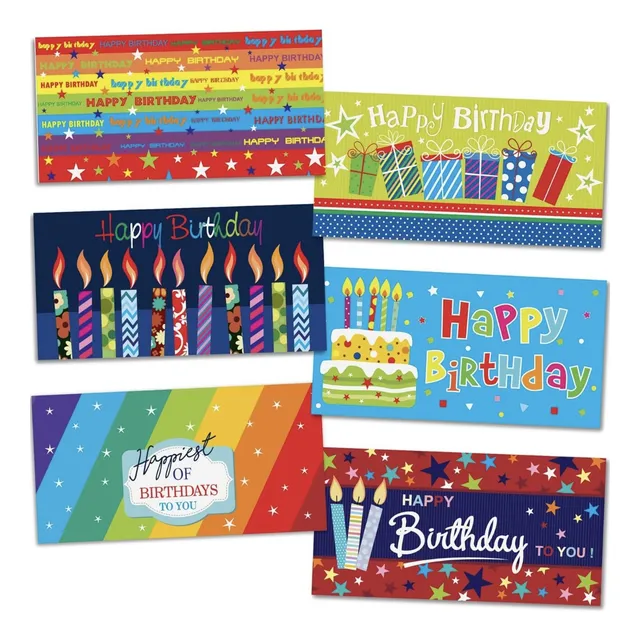 2 Tarjetas De Regalo  De Cumpleaños Con Soporte De Dinero