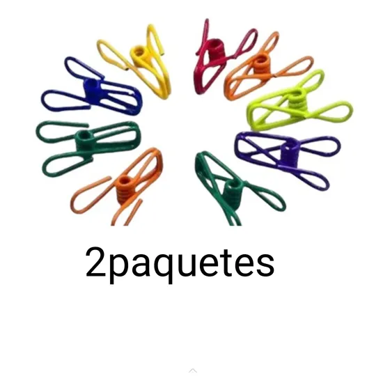 Paquete Gancho Pinza De Ropa 10 Pcs