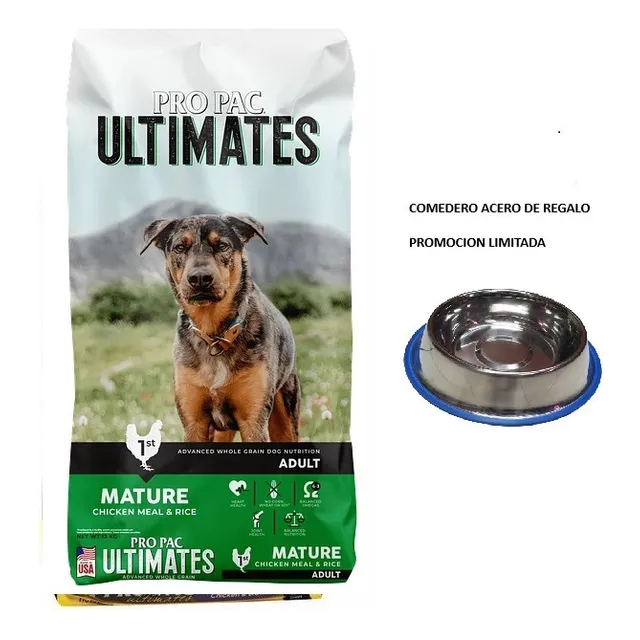 Alimento Perros Adulto Senior Pro Pac Pollo Arroz 12  Kg
