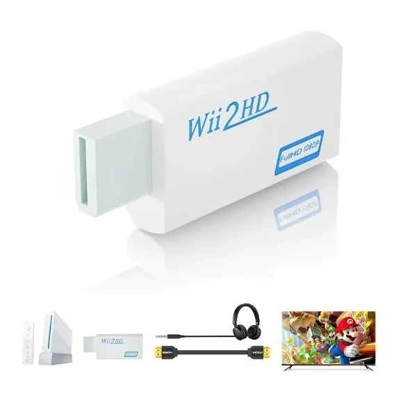Adaptador Hmdi Para Wii Con Entrada De Audio