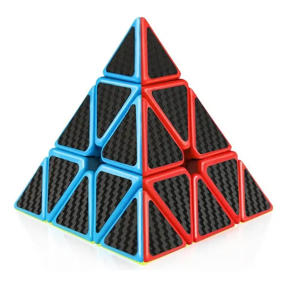 Cubo Rubik Moyu Meilong Piramide Pyraminx 3x3 Carbono Veloci