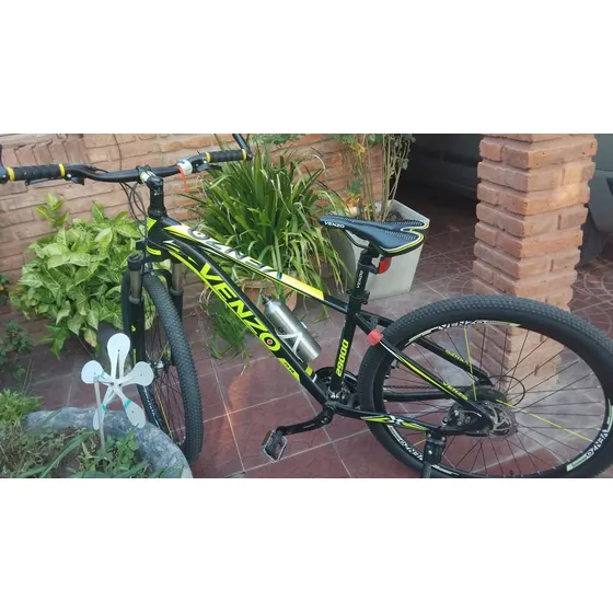 Bicicleta Venzo Loki 2024 29  Negro/verde/amarillo 21v