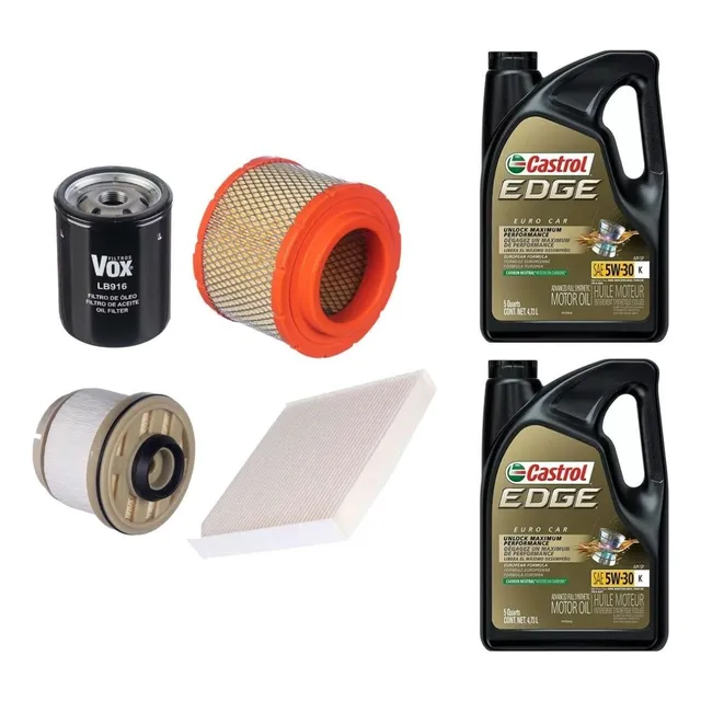 Kit Filtros C/aceite 5w30 Castrol Ford Ranger 2.5d 2005-15