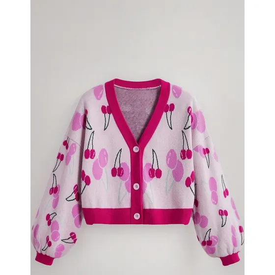 Cardigan Abrigo Aesthetic Colorbolock Importado Shein Pastel