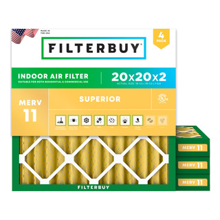 Filtro De Aire Filterbuy Merv 11 Allergen Defense 20x20x2 (p Filtro De Aire Filterbuy Merv 11 Allergen Defense 20x20x2 (p