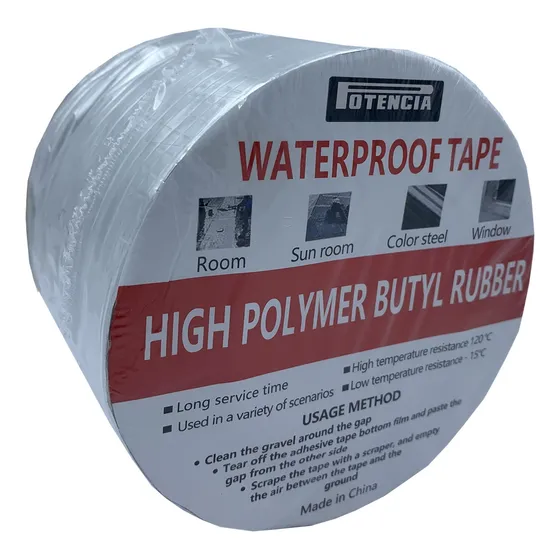 Cinta Impermeable Butilo Autoadhesiva Potencia 10cmx5m 1.5mm
