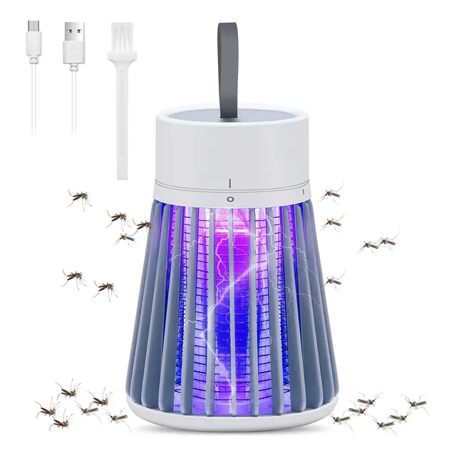 Bug Zapper, Lámpara Eléctrica Para Matar Mosquitos Y Moscas, Recargable, Para Interiores, Con Asa Para Colgar, Lámpara Eléctrica Para Matar Mosquitos, Portátil, Luz Led Usb, Trampa Para Mosquitos Para