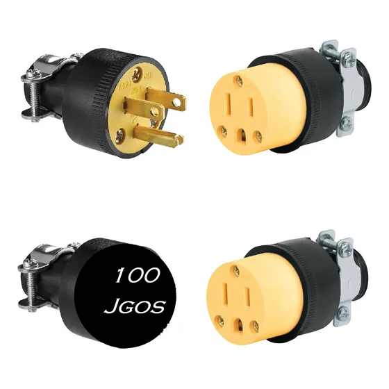 Clavija Y Contacto Uso Rudo Industrial Hule Pvc (100jgos)