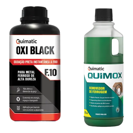 Kit Oxidação Negra Oxi Black F10 Quimox Quimatic