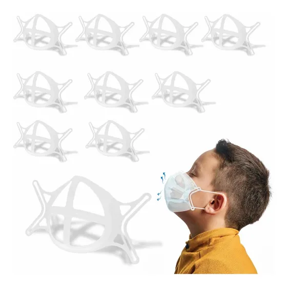 10 Soporte Para Mascara 3d Niño Marco Reutilizable