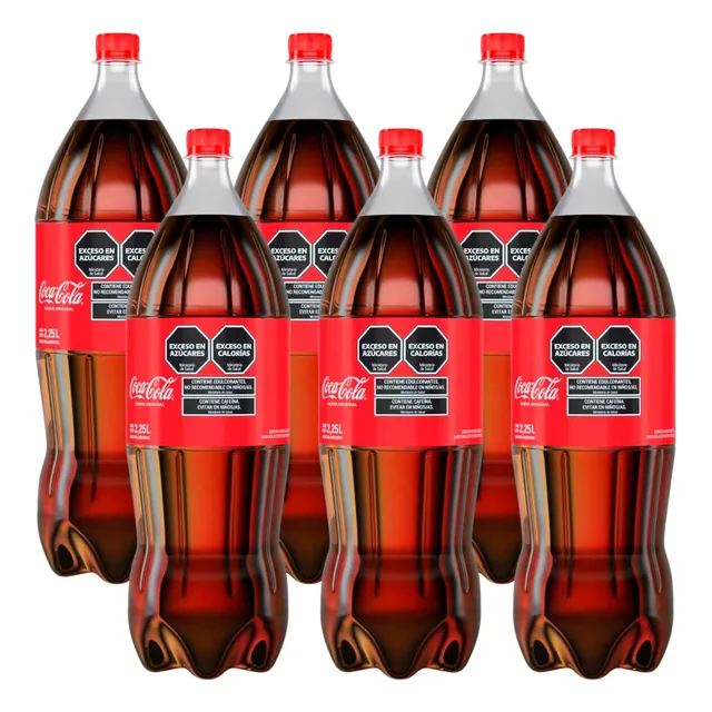 Gaseosa Coca-cola Sabor Original Botella 2,25l X6