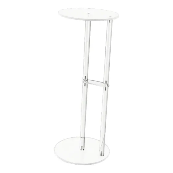 Mesa Auxiliar Acrílica Creative, Mesa De Café De 10 Pulgadas