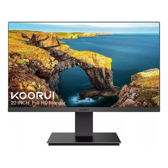 Monitor Gamer Koorui con pantalla de 21.5" 75Hz 127V y resolución Full HD
