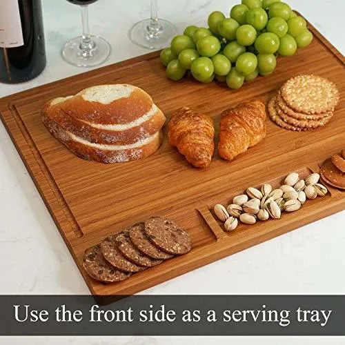 Cocina Tabla Cortar Madera Bambu Grande Carnicero