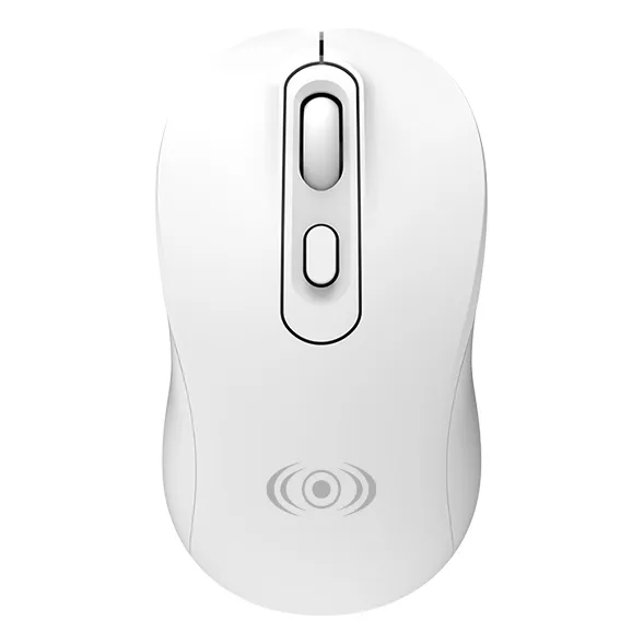 Mouse Inalámbrico Ligero Dpi Ajustable Usb Incluye Pila Color Blanco