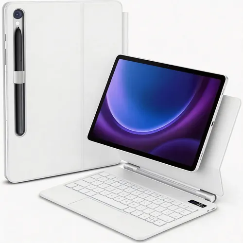 キーボード S10 Ultra/S9 Ultra Book Cover Keyboard Keyboard Book Cover Samsung Galaxy Tab S10 Ultra & S9 Ultra