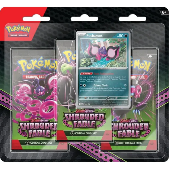 Pokemon Tcg! 3 Pack Blister Shrouded Fable Idioma Ingles Shouldred Fable