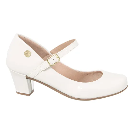 Sapato Scarpin Feminino Bico Redondo Estilo Boneca R: 40.003