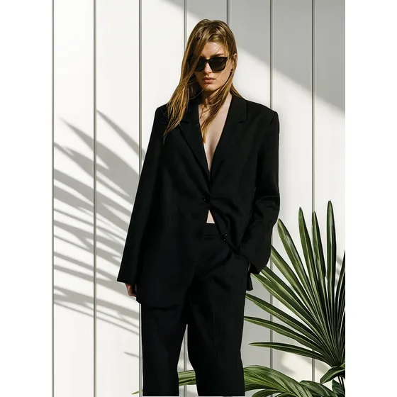 Blazer Importado H&m, Mujer, Largo